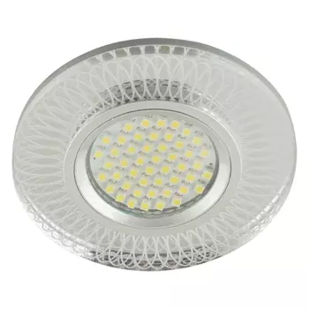 Встраиваемый светильник со светодиодной подсветкой DLS-L152 GU5.3 GLASSY/CLEAR 3D Fametto Luciole