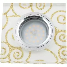 Встраиваемый светильник со светодиодной подсветкой DLS-L207 GU5.3 CHROME/WHITE Fametto Luciole