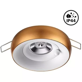 Встраиваемый светильник круглый IP44 Novotech Water 370800