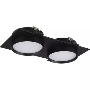 Встраиваемый светильник ST Luce ST258.408.02 Черный GX53 2*50W 220V