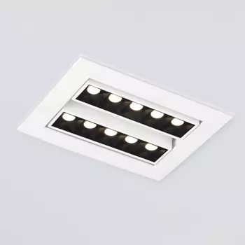 Встраиваемый светильник светодиодный Elektrostandard 9923 LED 20W 4200K белый/черный