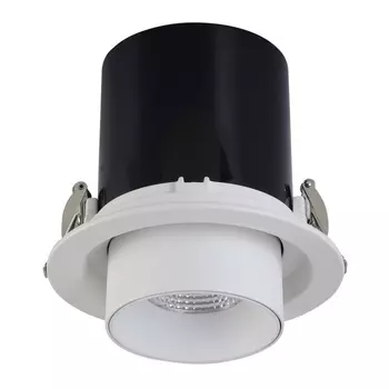 Встраиваемый светильник круглый светодиодный Crystal Lux CLT 042C130 WH