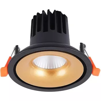 Встраиваемый светильник круглый светодиодный Crystal Lux Clt 005 CLT 005C98 BL-GO 4000K