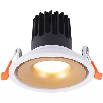 Встраиваемый светильник круглый светодиодный Crystal Lux Clt 005 CLT 005C98 WH-GO 4000K