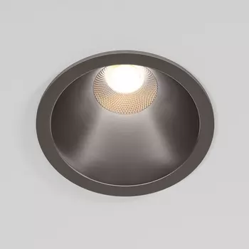 Встраиваемый светильник круглый светодиодный Elektrostandard Forte 25071/LED 15W 4000K титан