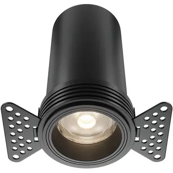 Встраиваемый светильник светодиодный под гипсокартон Maytoni Focus Led DL125-L12-4K-TRS-B