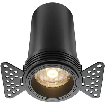 Встраиваемый светильник светодиодный под гипсокартон Maytoni Focus Led DL125-L12-3K-TRS-B