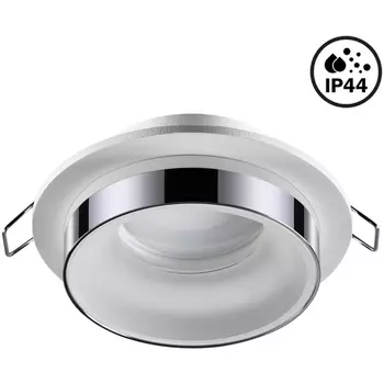 Встраиваемый светильник круглый светодиодный IP44 Novotech Water 370782