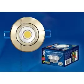 Встраиваемый светильник светодиодный ULM-R31-5W/NW IP20 GOLD картон (Uniel)
