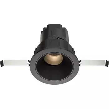 Встраиваемый светильник круглый под гипсокартон светодиодный Wise 3000K 7W Maytoni Wise DL057-7W3K-B