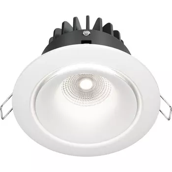 Встраиваемый светильник круглый Yin 4000K 1x12Вт 60° Dim Triac LED Maytoni Technical DL031-L12W4K-D-W