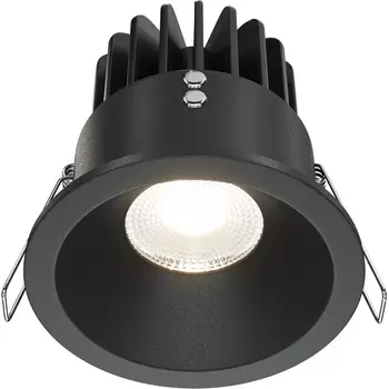 Встраиваемый светильник воагозащищенный Zoom 4000K 1x12Вт 60° IP 65 LED Maytoni Technical DL034-L12W4K-B