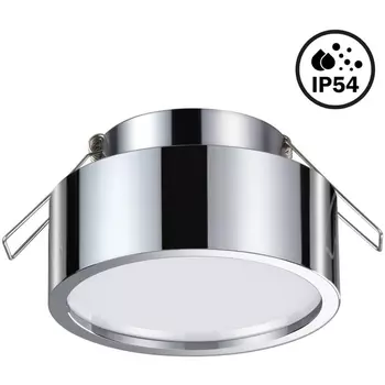 Встраиваемый светодиодный светильник круглый влагозащищенный Novotech May 358905