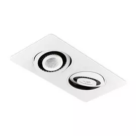 Встраиваемый светодиодный светильник S506/2 W белый 5+5W (Ambrella)
