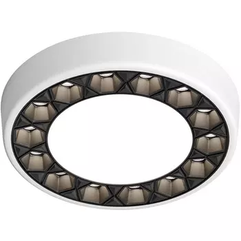 Встраиваемый точечный светильник круглый светодиодный Denkirs Dual DK2441-WB