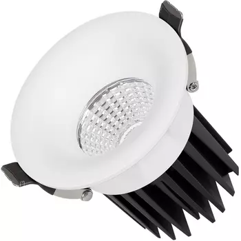 Встраиваемый точечный светильник светодиодный MS-FOGGY-BUILT-R86-10W Warm3000 (WH, 60 deg, 230V) (Arlight, IP54 Металл, 5 лет) 044623