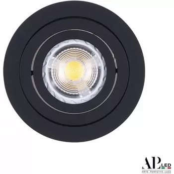 Встроенный точечный светильник круглый APL LED Ingrid 3322.TCH111R/BK