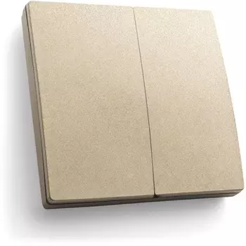 Выключатель беспроводной Feron TM82 41726 500W, двухклавишный, золото