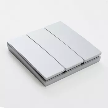 Выключатель беспроводной Feron TM83 41721 500W, трехклавишный, серебро