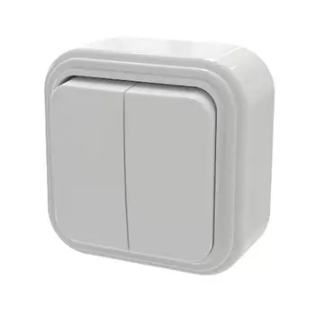 Выключатель двухклавишный Duwi PALAZZO 26409 5