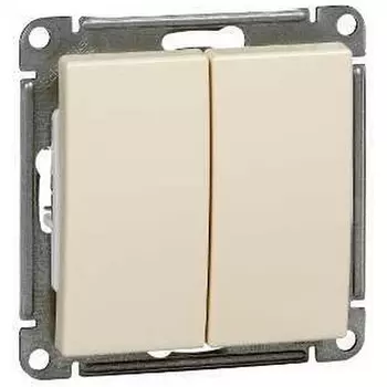 Выключатель двухклавишный (слоновая кость) Systeme Electric W59 VS510-252-2-86