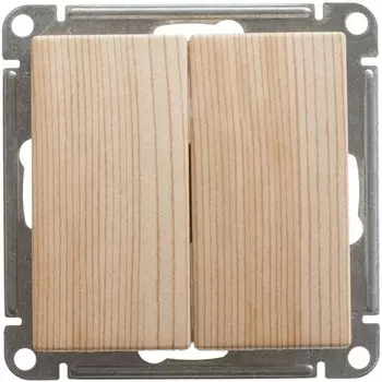 Выключатель двухклавишный (сосна) Systeme Electric W59 VS510-252-7-86
