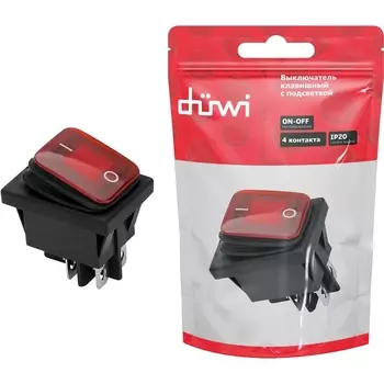 Выключатель клавишный duwi 26845 1 Duwi