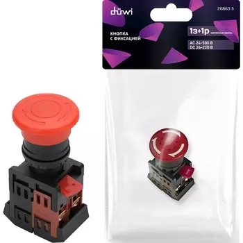 Выключатель кнопочный duwi 26863 5 Duwi