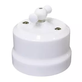 Выключатель одинарный проходной цвет белый 34010 (Lindas)