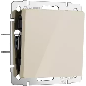 Выключатель одноклавишный (айвори акрил) Werkel W1110043 (a064052)