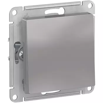 Выключатель одноклавишный (алюминий) Systeme Electric AtlasDesign ATN000311