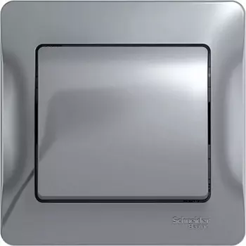 Выключатель одноклавишный (алюминий) Systeme Electric GSL000312