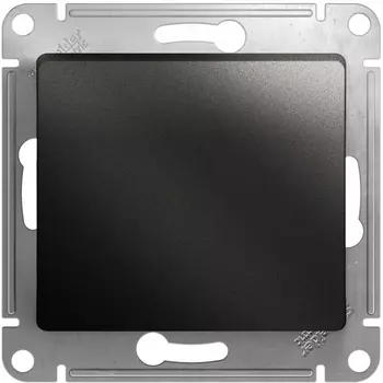 Выключатель одноклавишный (антрацит) Systeme Electric Glossa GSL000711