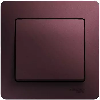 Выключатель одноклавишный (баклажановый) Systeme Electric Glossa GSL001112