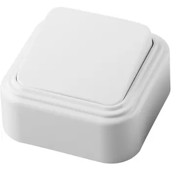 Выключатель одноклавишный (белый) Stekker Брест 32742