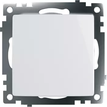 Выключатель одноклавишный (белый) Stekker Катрин 39298