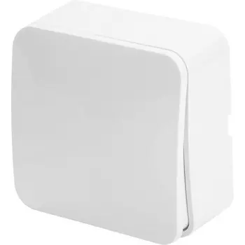 Выключатель одноклавишный (белый) Stekker София 49287