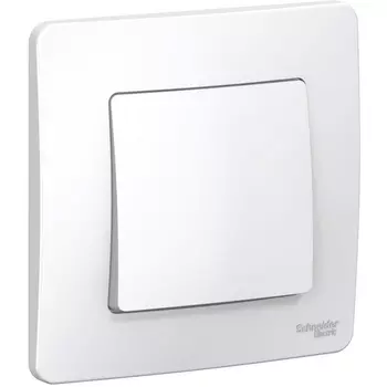 Выключатель одноклавишный (белый) Systeme Electric Blanca BLNVS010101