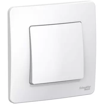 Выключатель одноклавишный (белый) Systeme Electric Blanca BLNVS010601