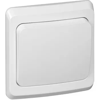 Выключатель одноклавишный (белый) Systeme Electric Этюд BC10-001B