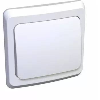 Выключатель одноклавишный (белый) Systeme Electric Этюд KC10-001B