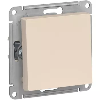 Выключатель одноклавишный (бежевый) Systeme Electric AtlasDesign ATN000211
