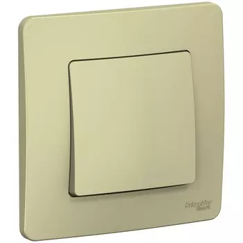 Выключатель одноклавишный (бежевый) Systeme Electric Blanca BLNVS010107