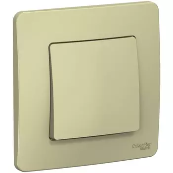 Выключатель одноклавишный (бежевый) Systeme Electric Blanca BLNVS010607