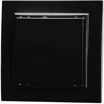 Выключатель одноклавишный (черный) Stekker Эрна 39472