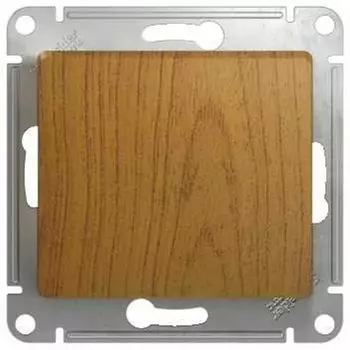 Выключатель одноклавишный (дуб) Systeme Electric Glossa GSL000511