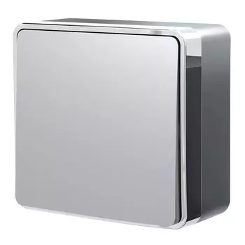 Выключатель одноклавишный Gallant (серебряный) Werkel W5010006 (a052765)