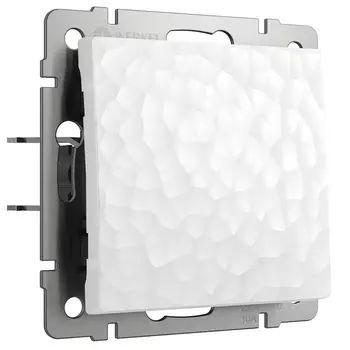 Выключатель одноклавишный (hammer белый) Werkel W1210001 (a052026)