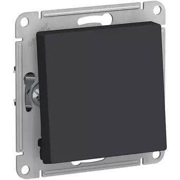 Выключатель одноклавишный (карбон) Systeme Electric AtlasDesign ATN001061
