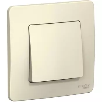 Выключатель одноклавишный (молочный) Systeme Electric Blanca BLNVS006102